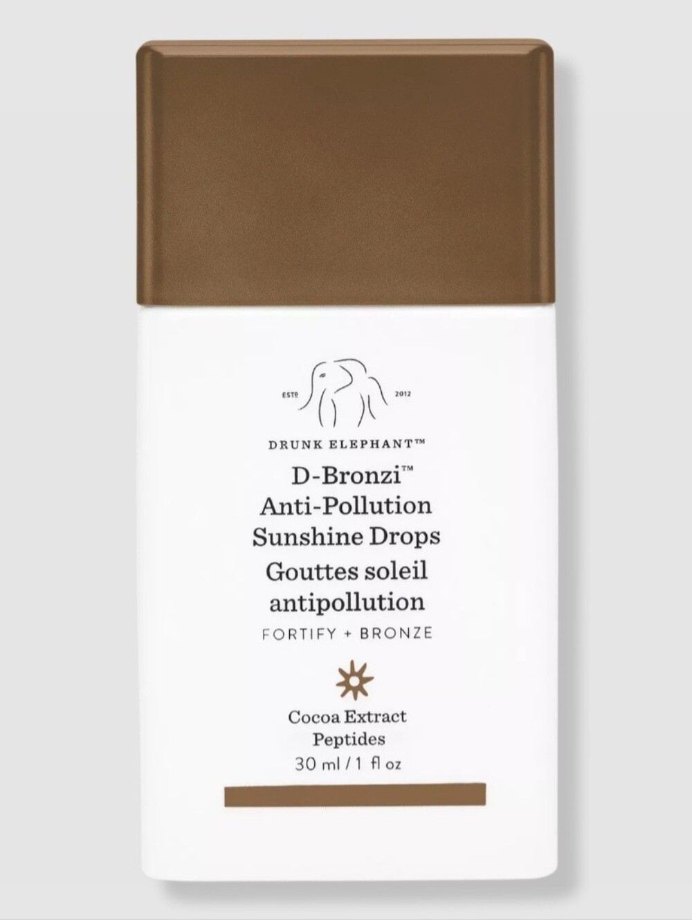 Drunk Elephant D-Bronzi Anti-Pollution Bronzing Drops with Peptides
